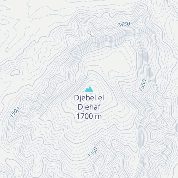 Map of Djebel el Djehaf