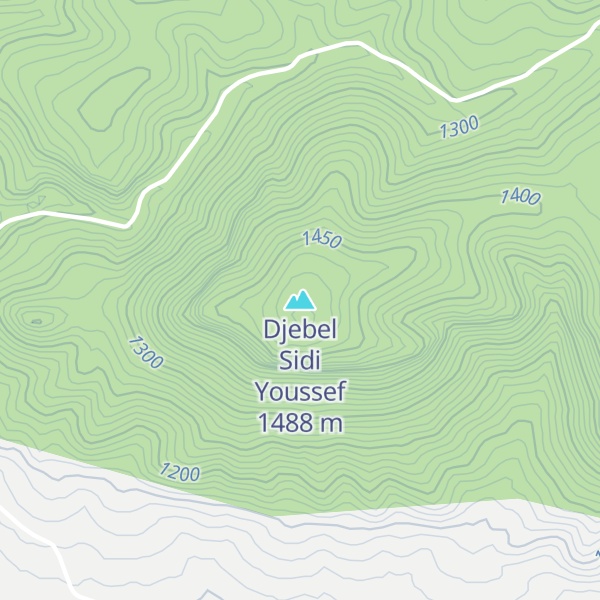 Map of Djebel Sidi Youssef