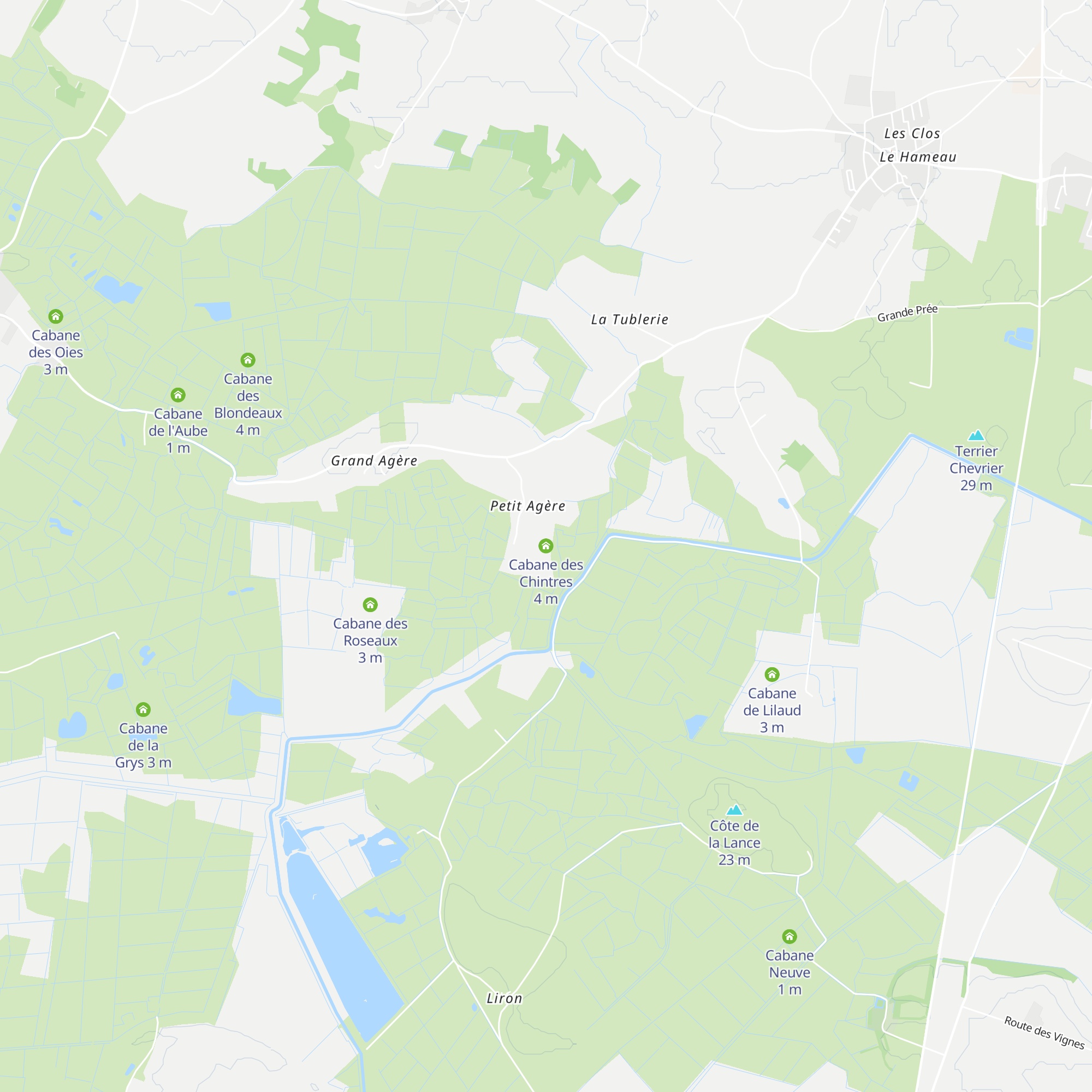 Cabane des Chintres map