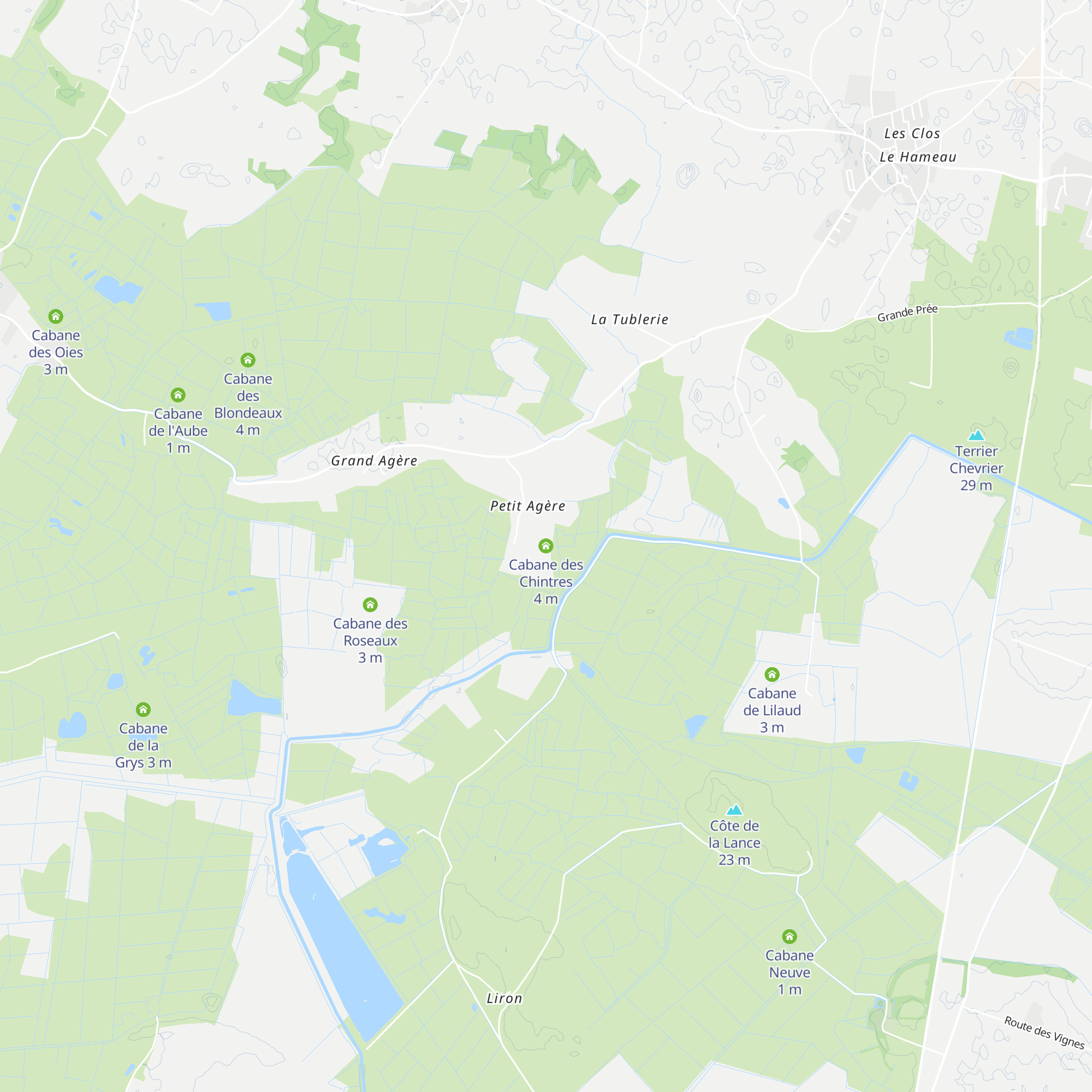 Cabane des Chintres map
