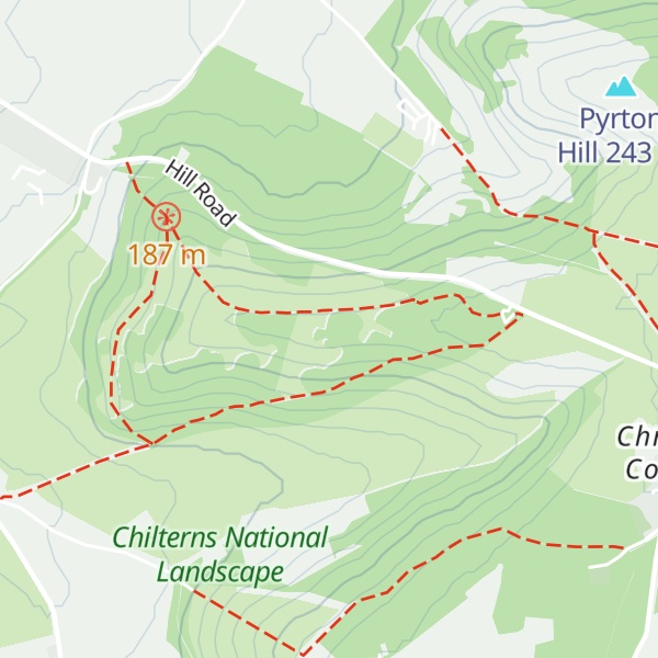 Map of Watlington Hill