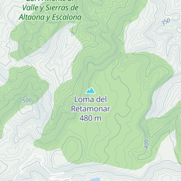 Map of Loma del Retamonar