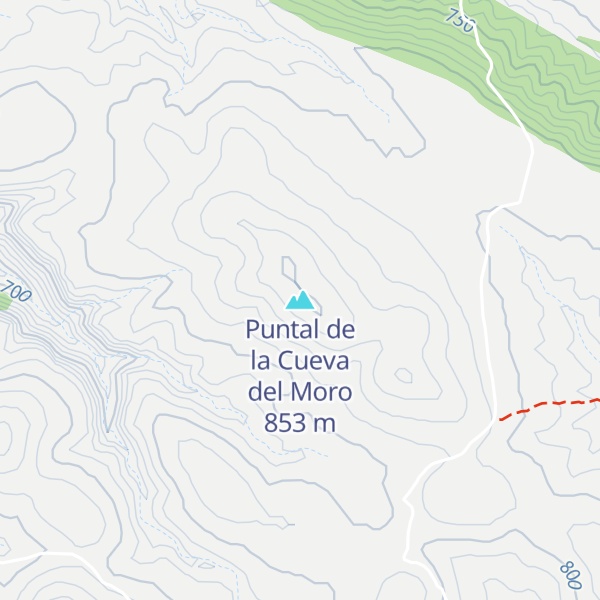 Map of Puntal de la Cueva del Moro
