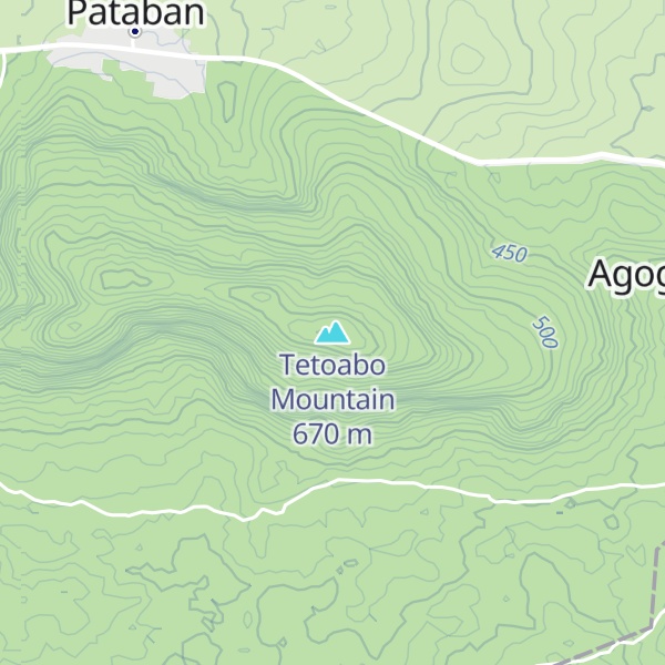 Map of Tetoabo Mountain