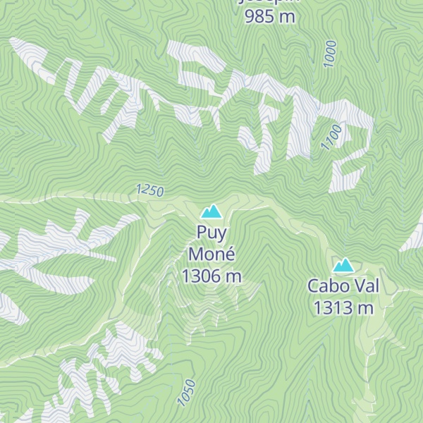 Map of Puy Moné