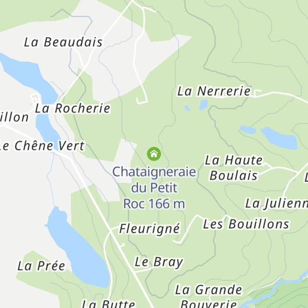 Map of Chataigneraie du Petit Roc