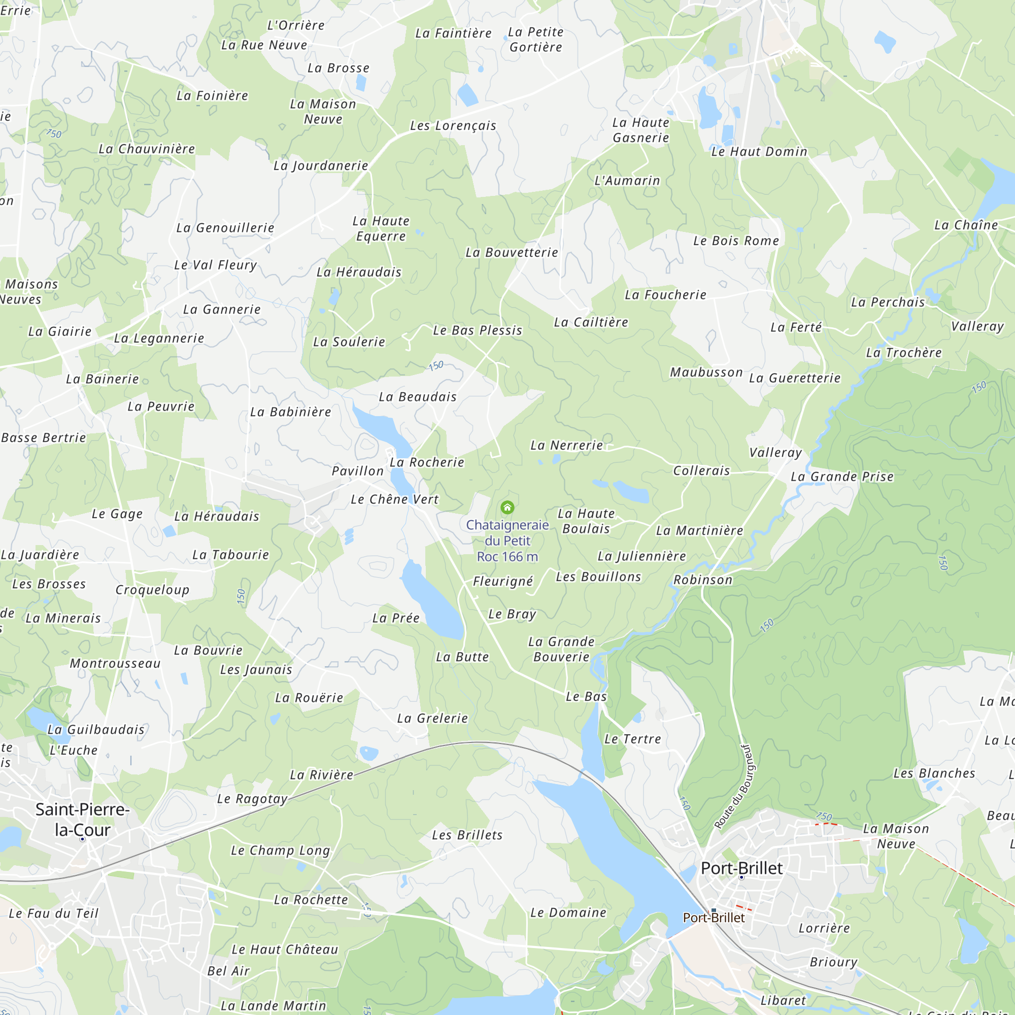 Chataigneraie du Petit Roc map