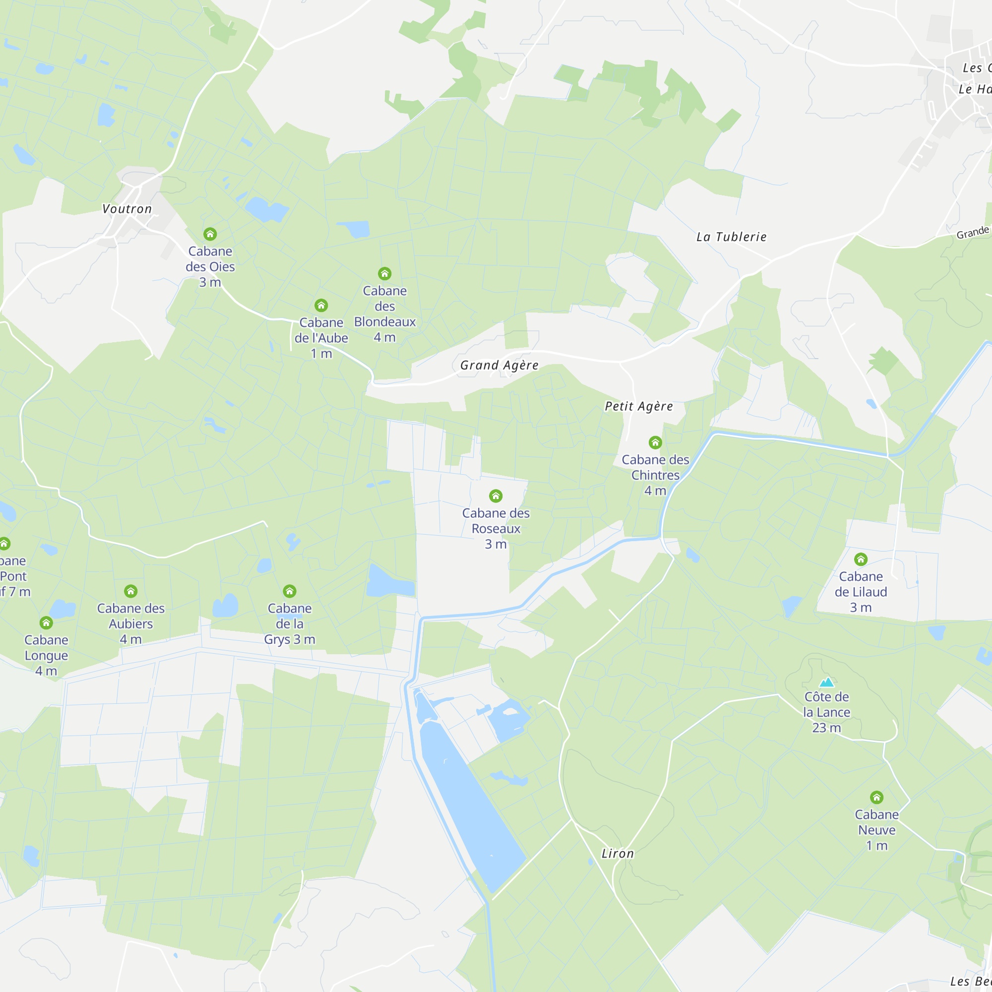 Cabane des Roseaux map