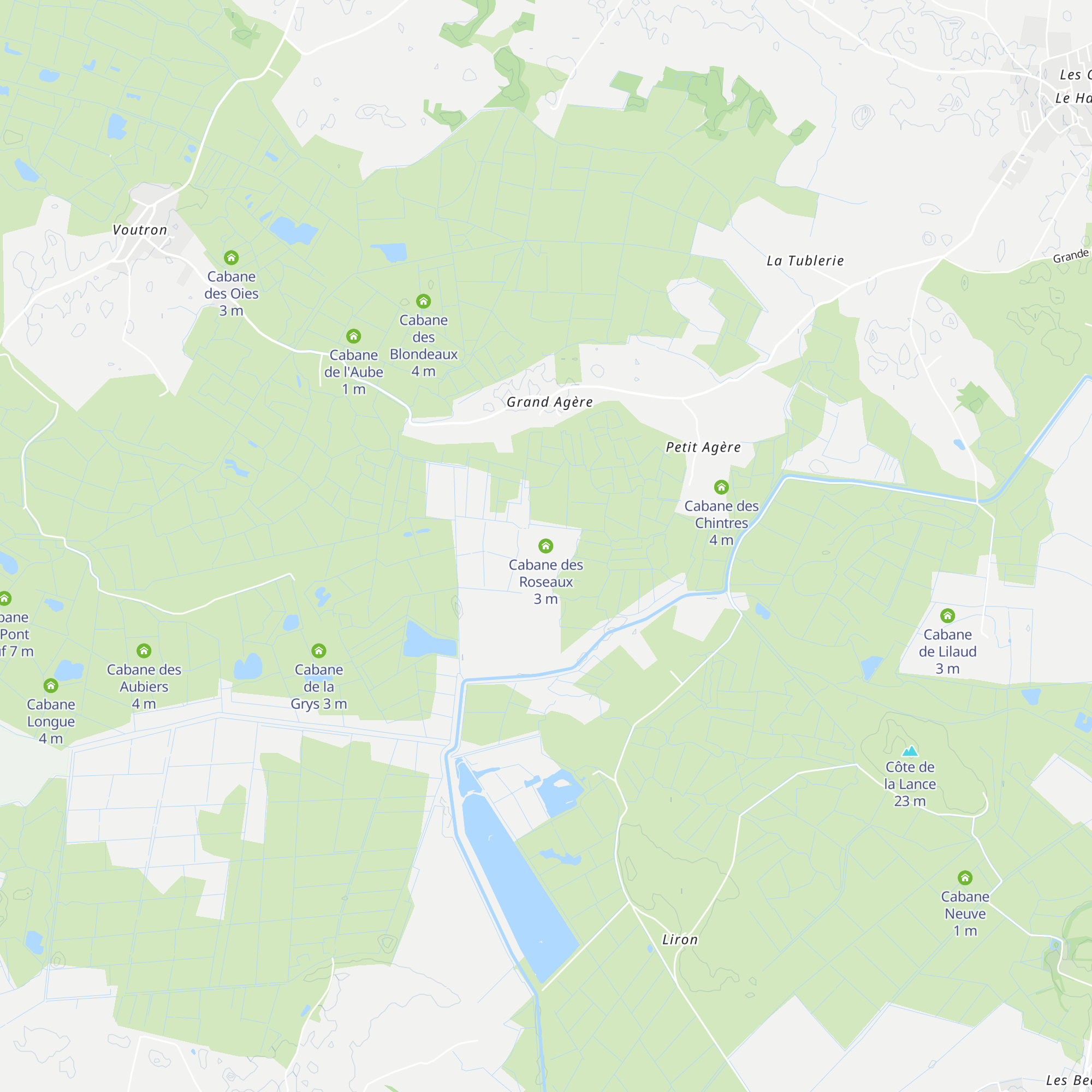 Cabane des Roseaux map