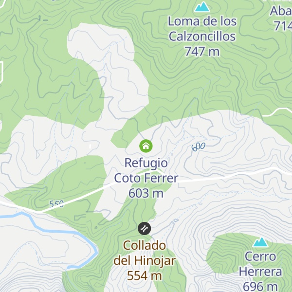 Map of Refugio Coto Ferrer