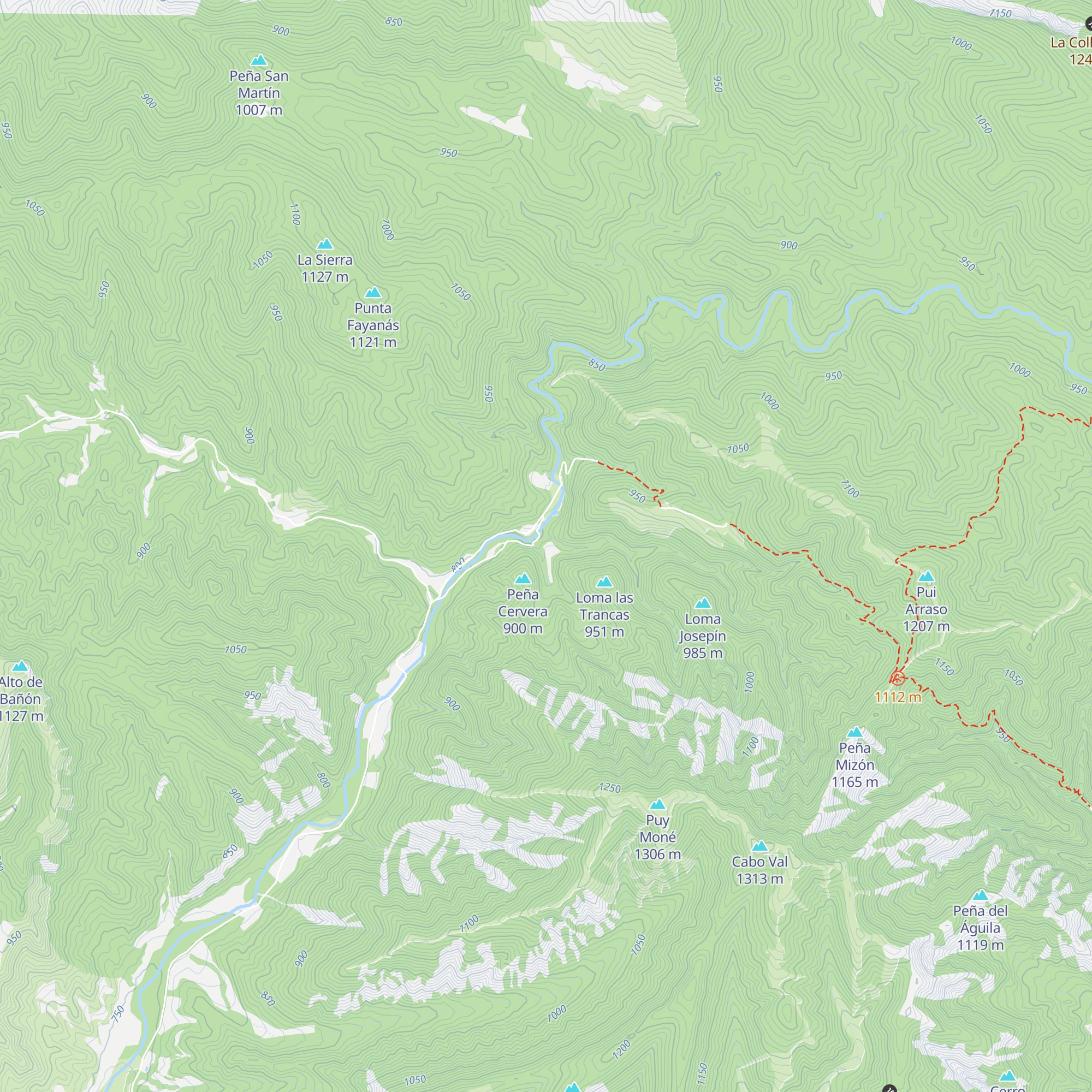 Refugio del Curro map