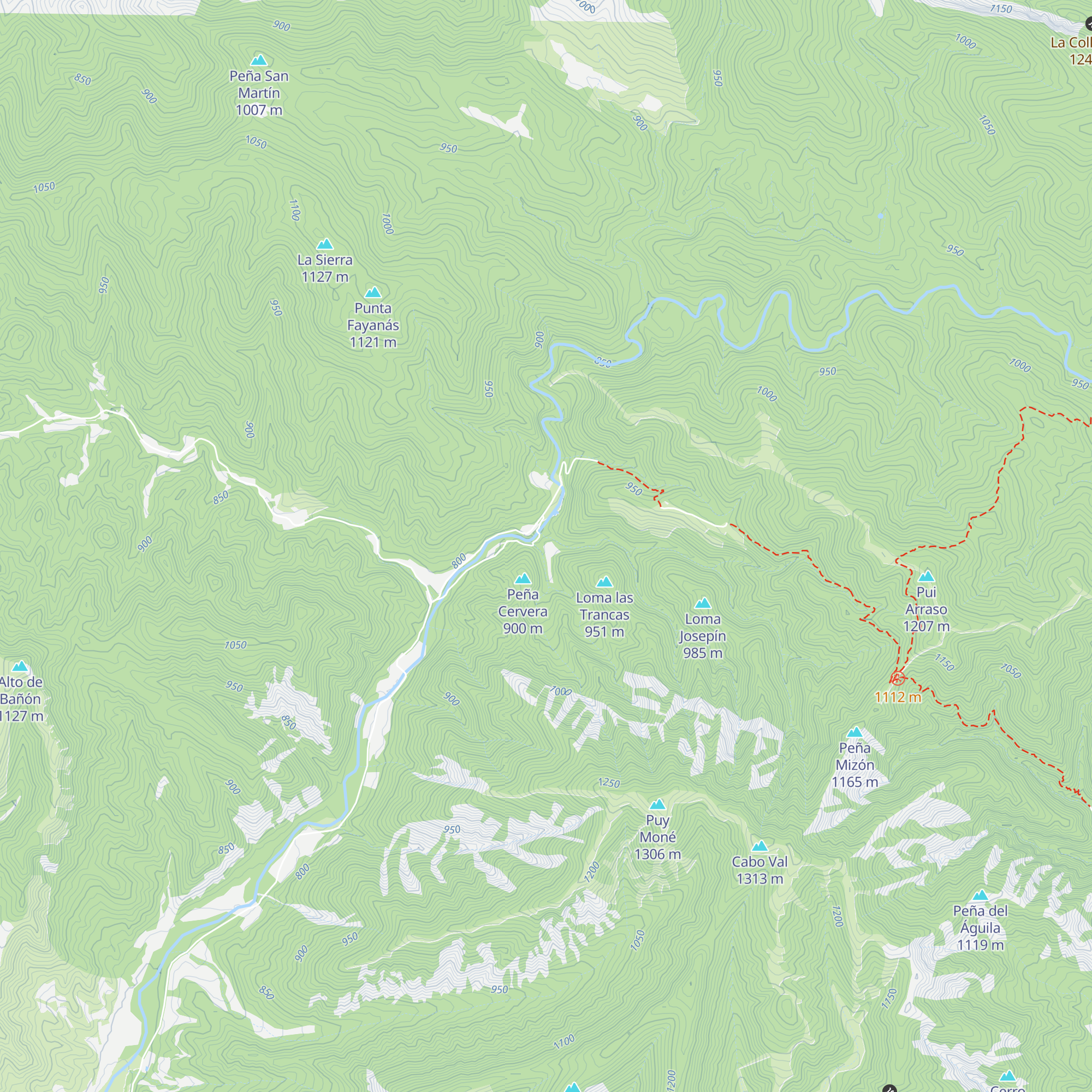 Refugio del Curro map