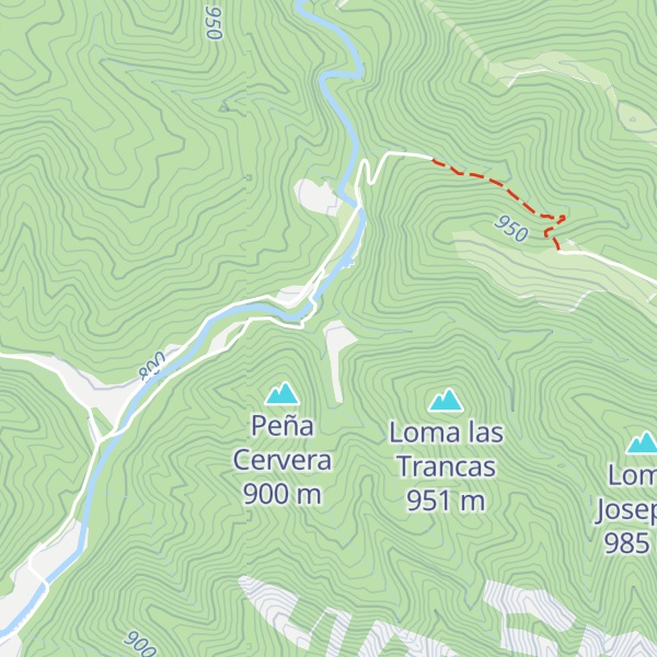 Map of Refugio del Curro