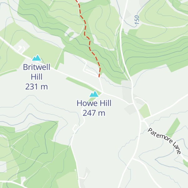 Map of Howe Hill