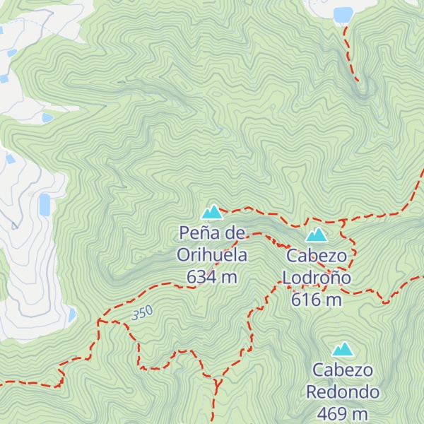 Map of Peña de Orihuela