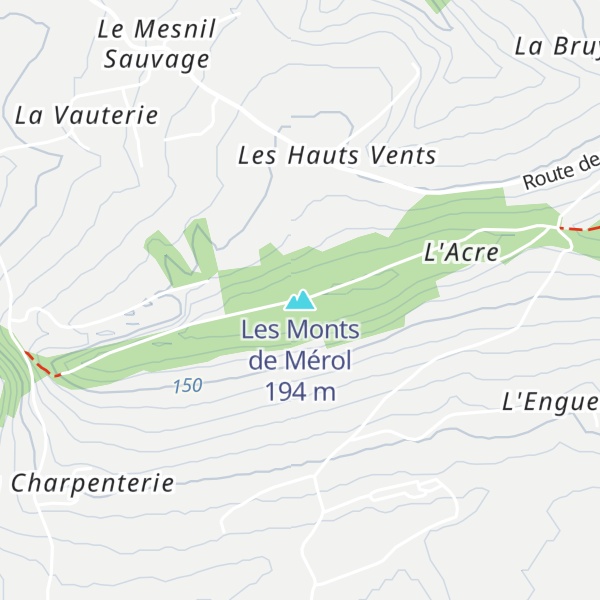 Map of Les Monts de Mérol
