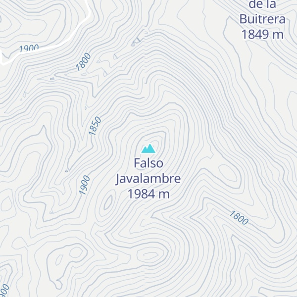 Map of Falso Javalambre