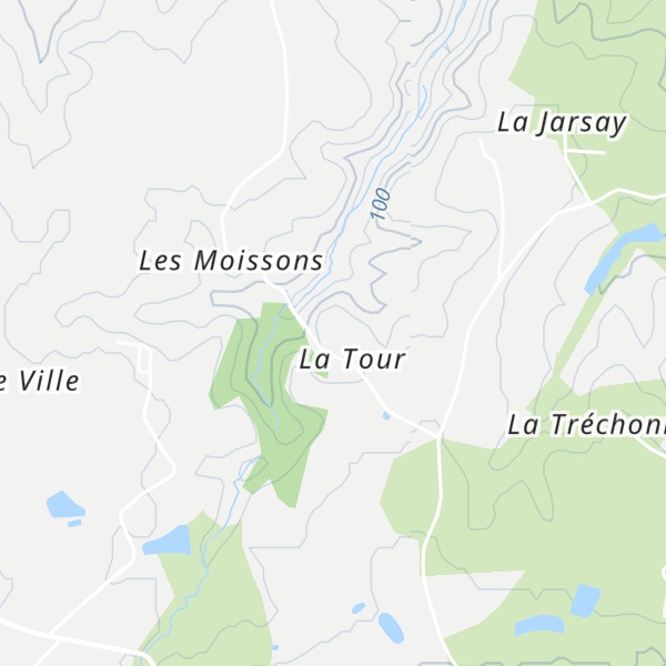 Map of La Pierre Branlante