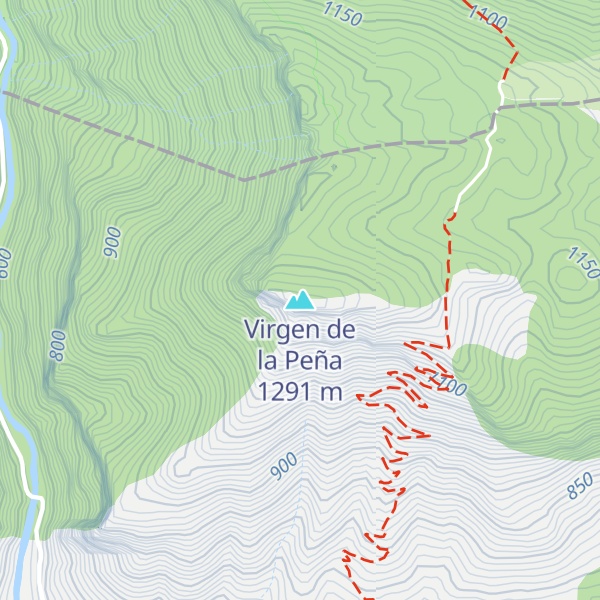 Map of Virgen de la Peña