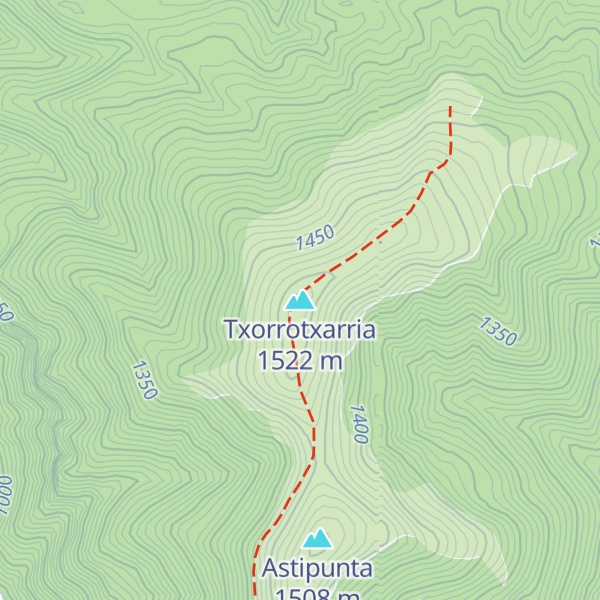 Map of Txorrotxarria