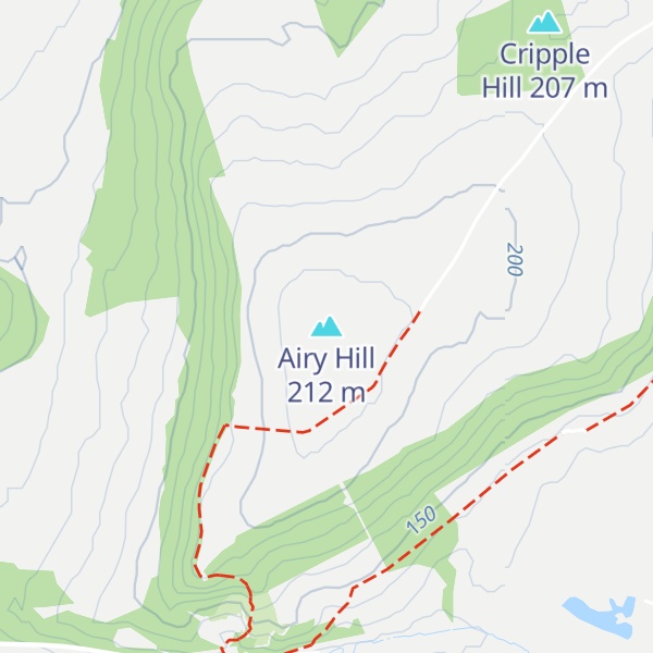 Map of Airy Hill