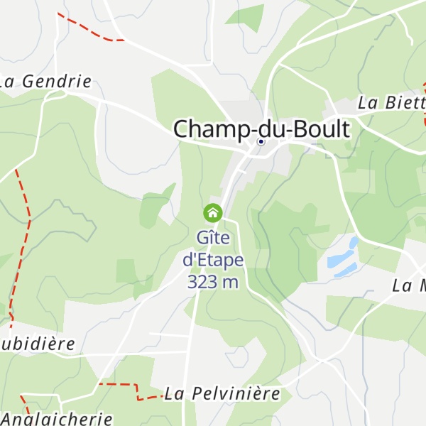 Map of Gîte d'Etape