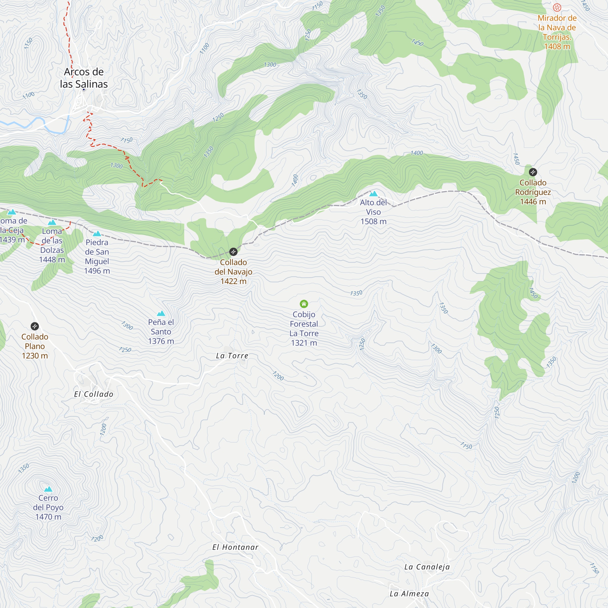 Cobijo Forestal La Torre map