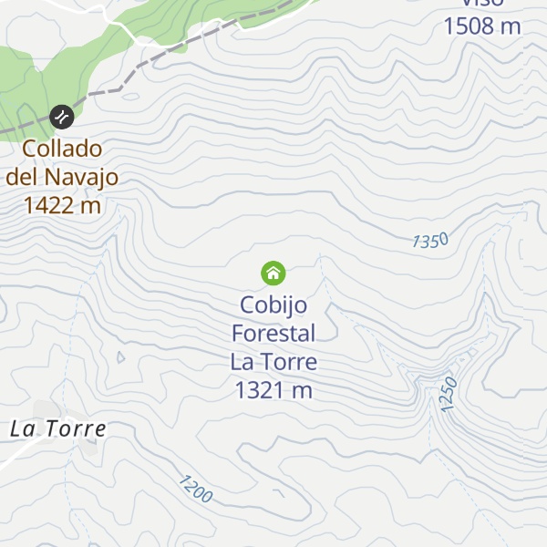 Map of Cobijo Forestal La Torre