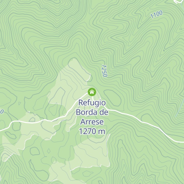 Map of Refugio Borda de Arrese