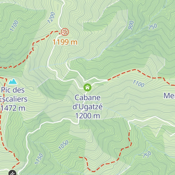 Map of Cabane d'Ugatzé