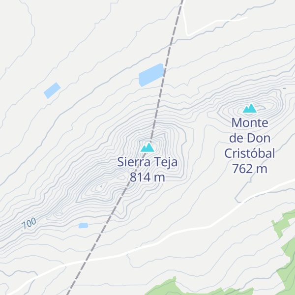 Map of Sierra Teja