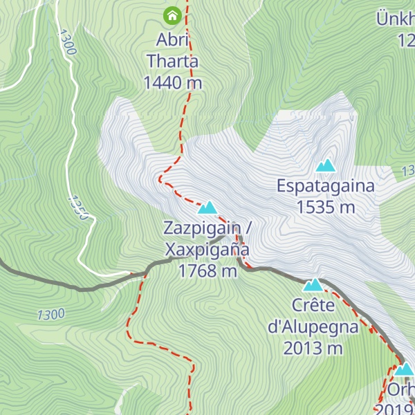 Map of Zazpigain / Xaxpigaña