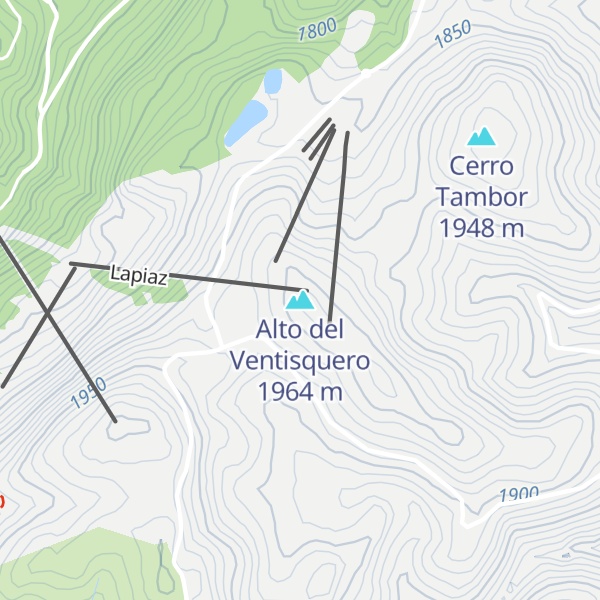 Map of Alto del Ventisquero