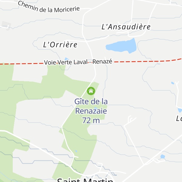 Map of Gîte de la Renazaie