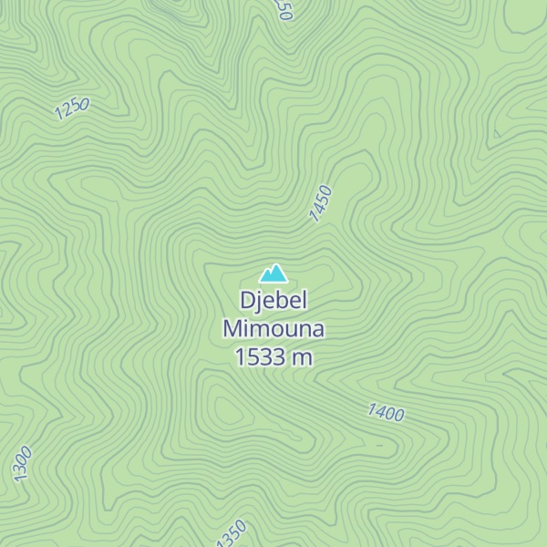 Map of Djebel Mimouna