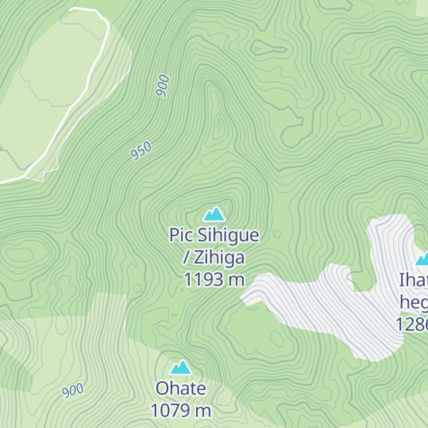 Map of Pic Sihigue / Zihiga