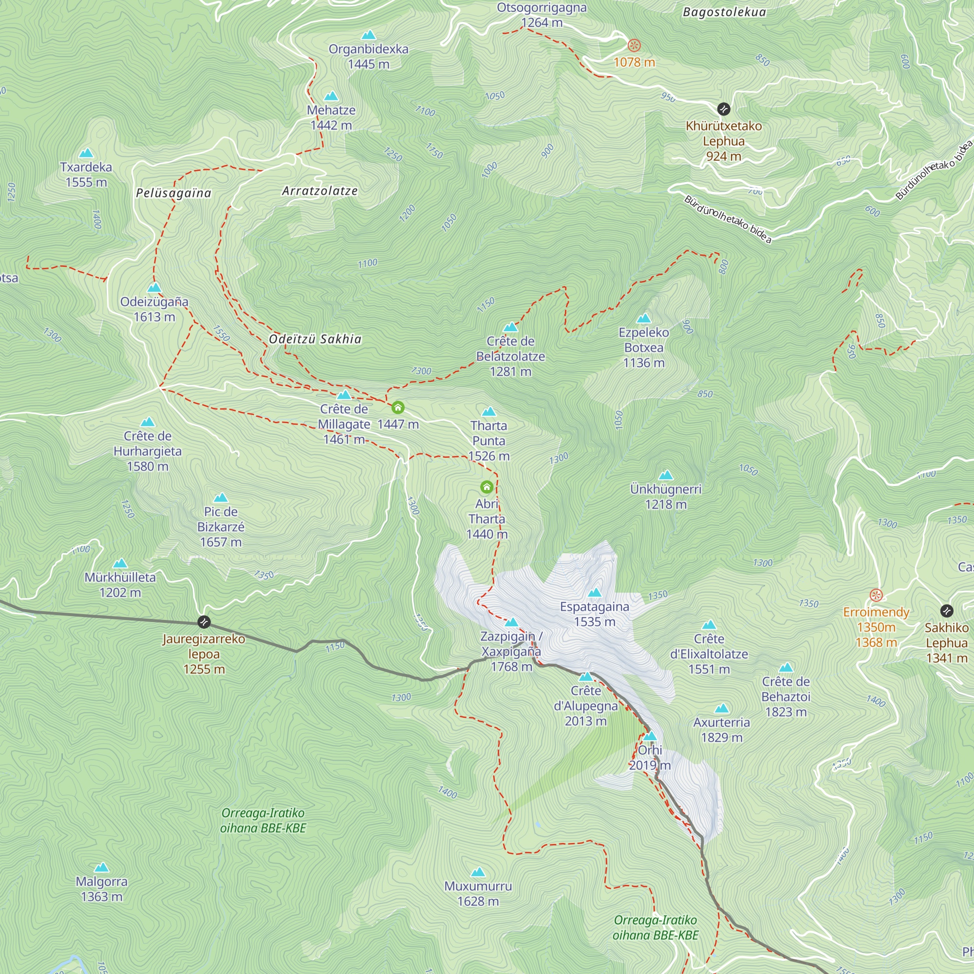 Abri Tharta map