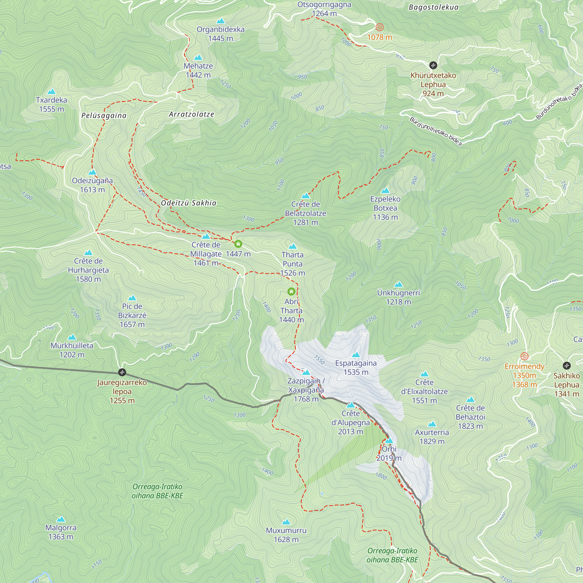 Abri Tharta map