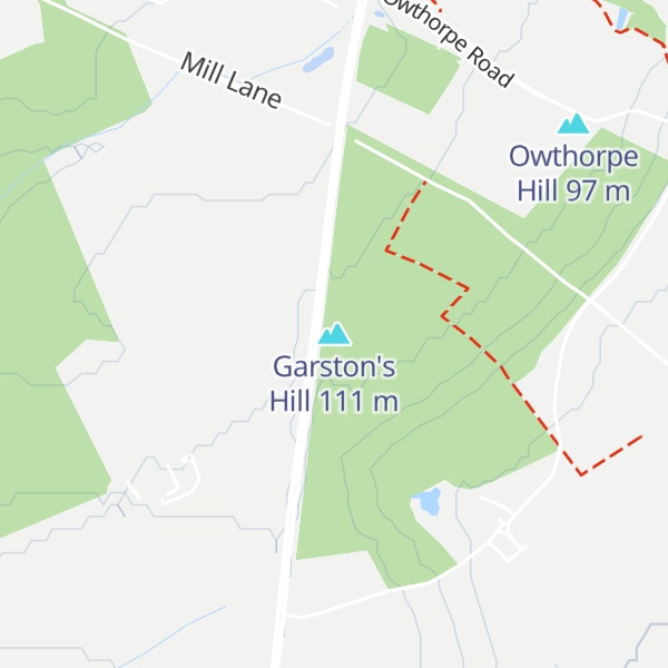 Map of Garston's Hill