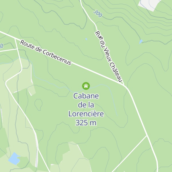Map of Cabane de la Lorencière