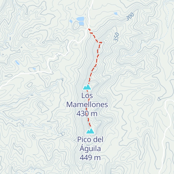 Map of Los Mamellones
