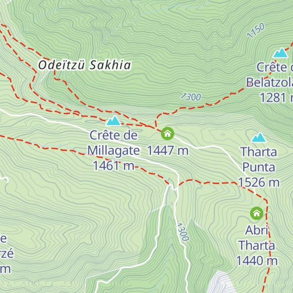 Map of Cabane d'Orgambide
