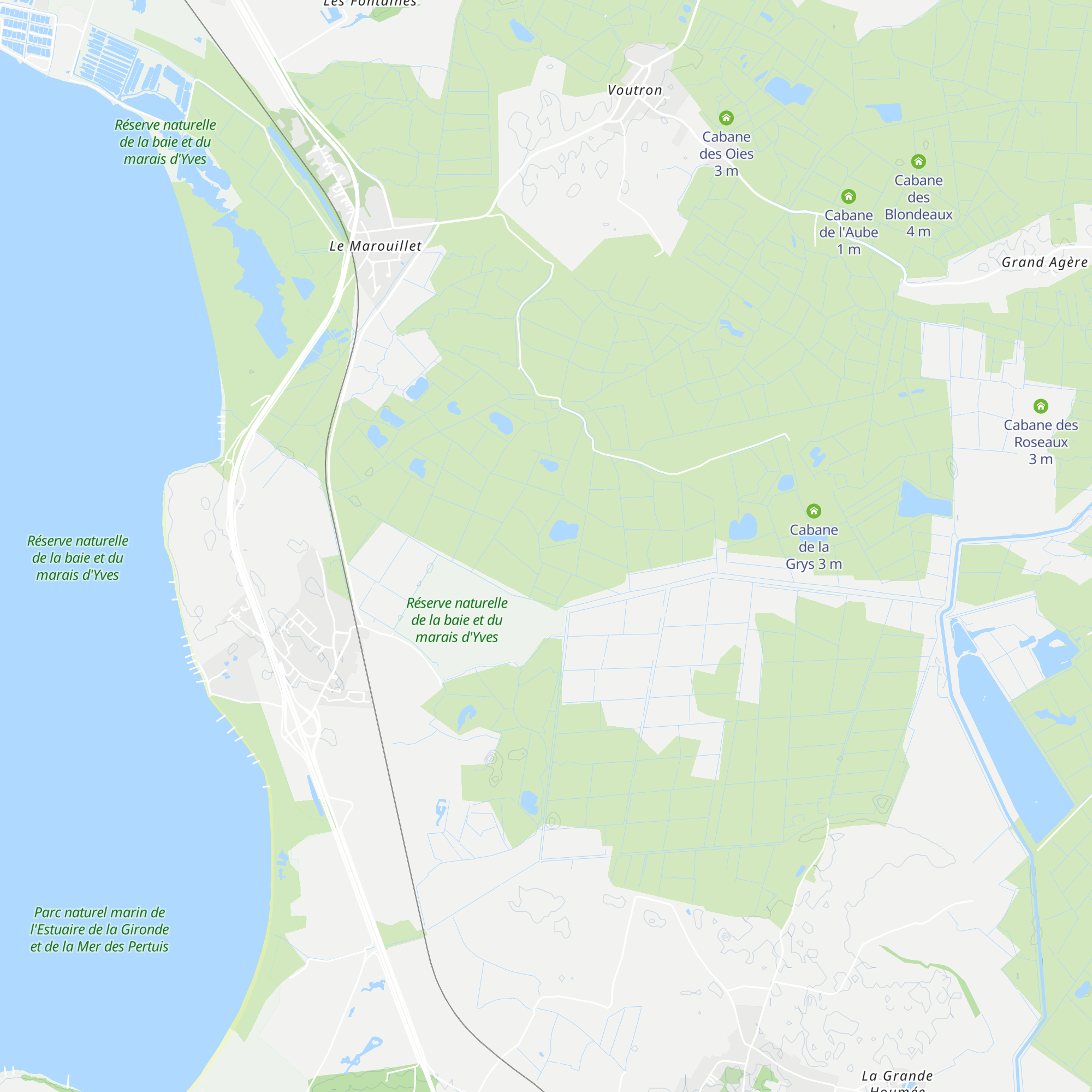 Cabane Longue map