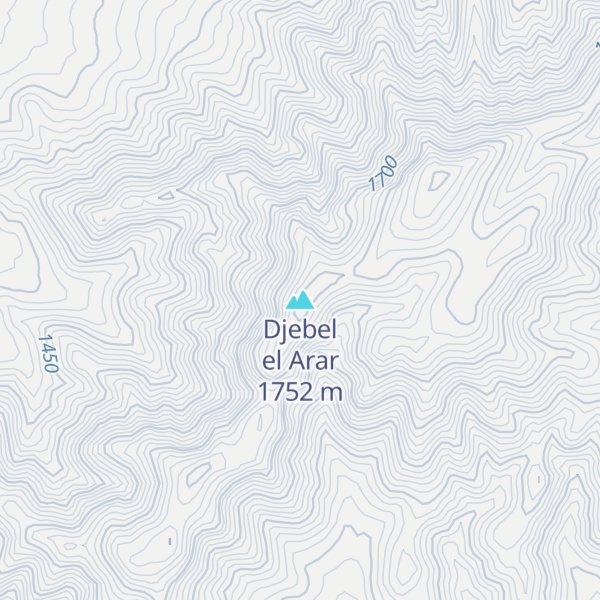 Map of Djebel el Arar