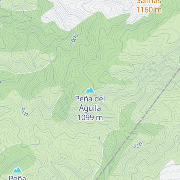 Map of Peña del Águila