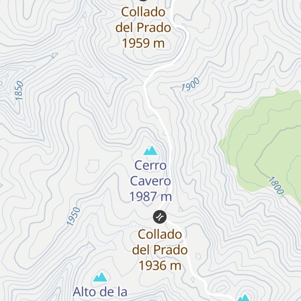 Map of Cerro Cavero