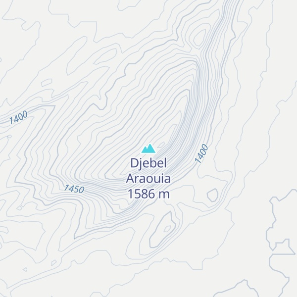 Map of Djebel Araouia