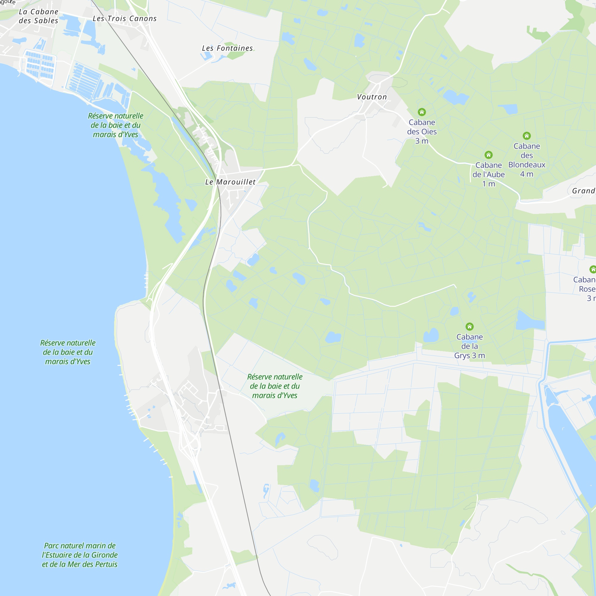 Cabane du Pont Neuf map