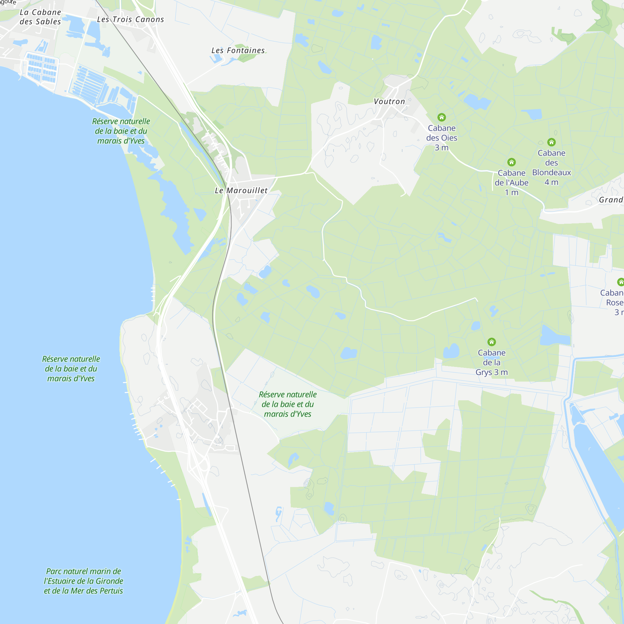 Cabane du Pont Neuf map