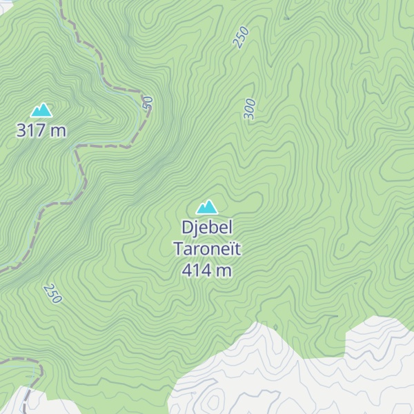 Map of Djebel Taroneït